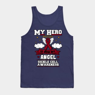 My Hero Is Now My Angel Sickle Cell Awareness Tank Top